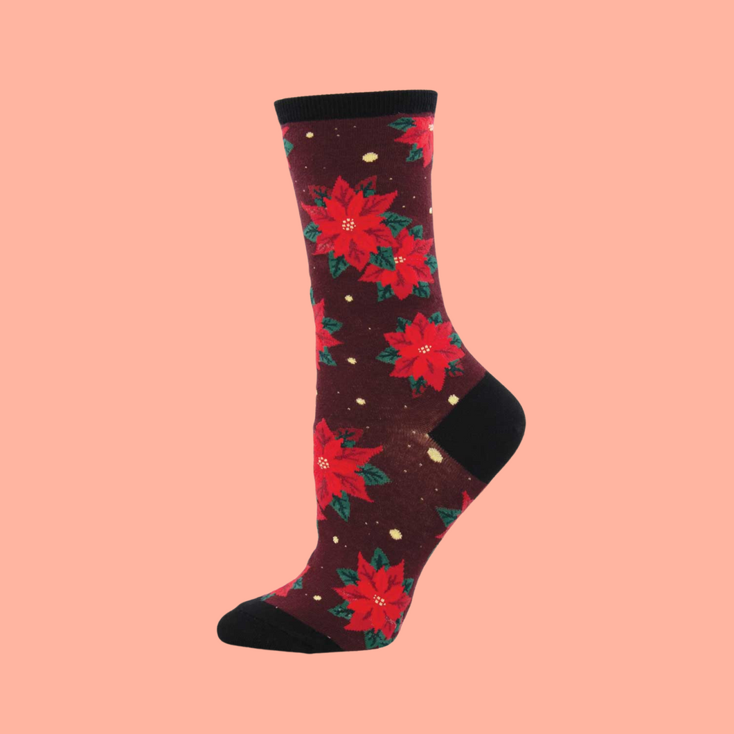 Poinsettia Crimson Socks