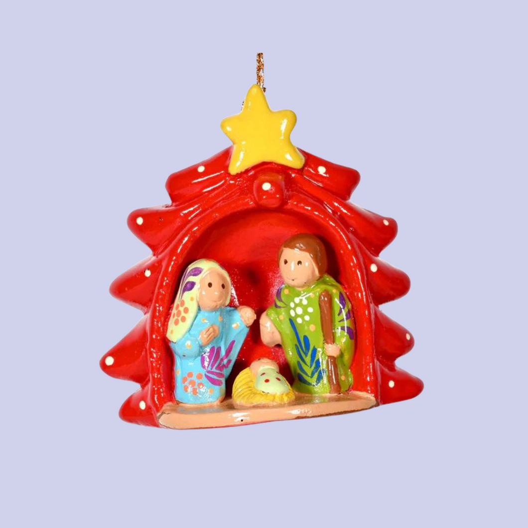 Nativity Ceramic Ornament
