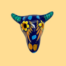 Load image into Gallery viewer, Small Talavera Magnet - Cow Head
