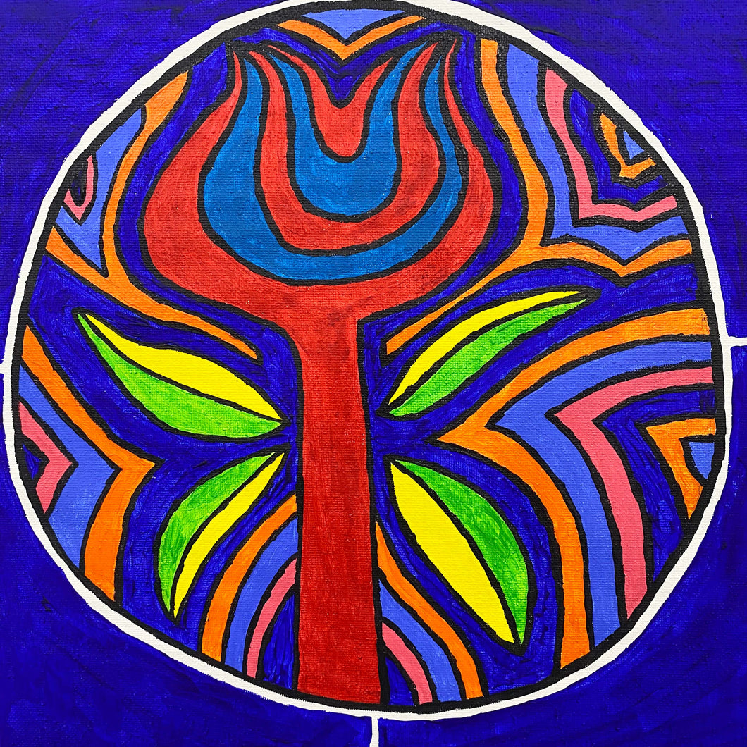 Madrigal, Sylvia - Stained Glass Flower