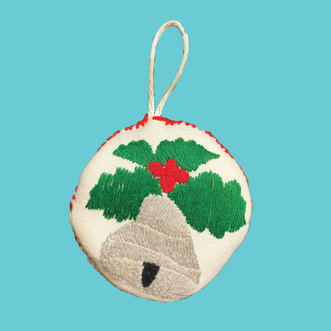 Embroidered Holiday Ornament