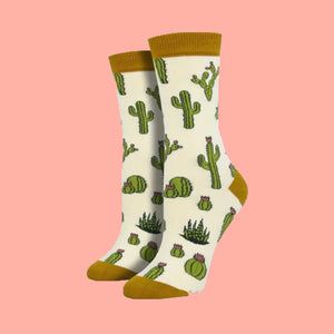 King Cactus Ivory Socks