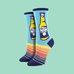Women's Corona Summer Blue Socks