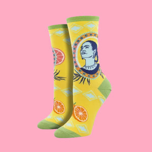Women's Frida "Orange" Socks