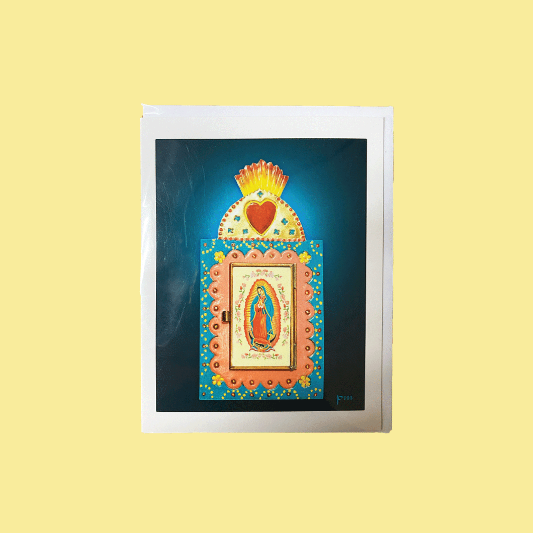 Heart Retablo Virgen de Guadalupe Greeting Card