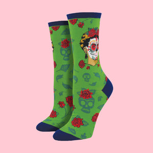 Women's "Dia de los Muertos Frida" Socks